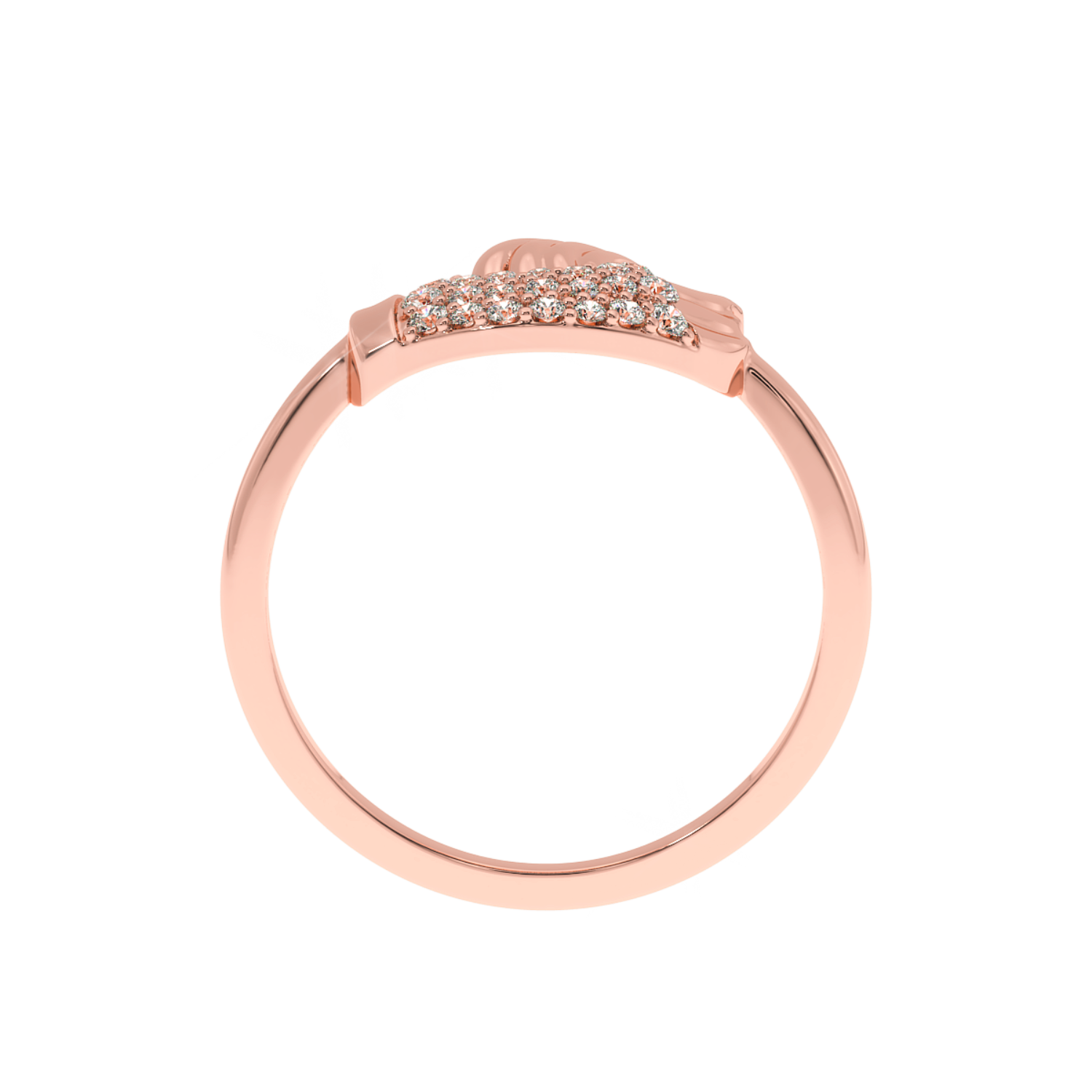 Solitairekart 0.18ct Lab Diamond Holding Hand Ring